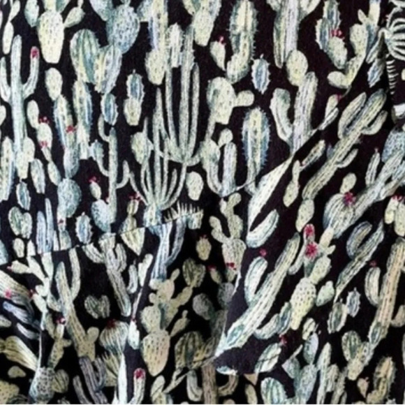 Ramy Brook Dress Halter Open Back Mini Dress Green Cactus Print Size XXS NWT - Picture 8 of 13